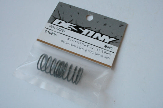 Destiny DES-D10056 Shock Springs (2.5) 20mm Soft RX-10S