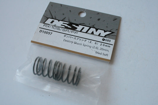 Destiny DES-D10057 Shock Spring (2.6) 20mm Med/Soft RX-10S/SR/FF