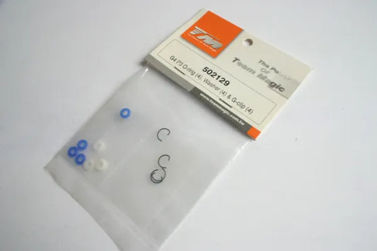 Team Magic G4 P3 O-Ring (4), Washers (4) & G-Clip (4) - 502129